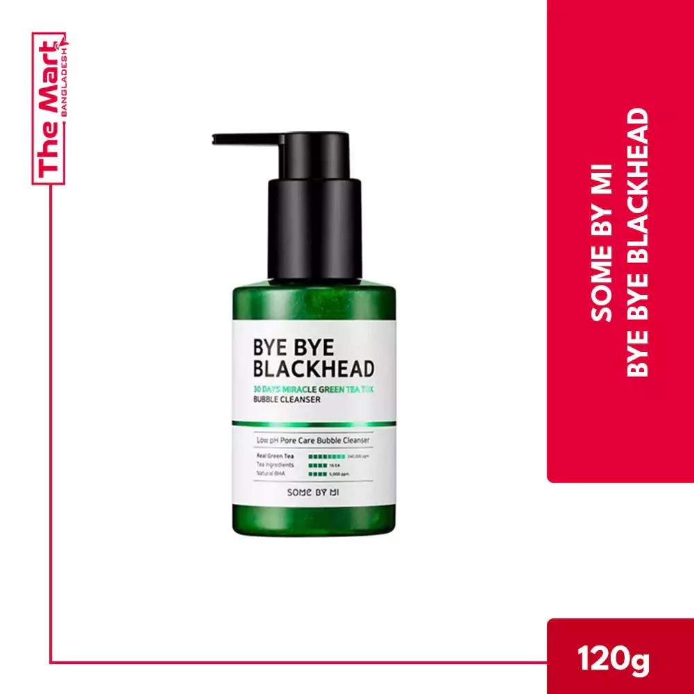 Some By Mi Bye Bye Blackhead 30Days Miracle Green Tea Tox Bubble Cleanser