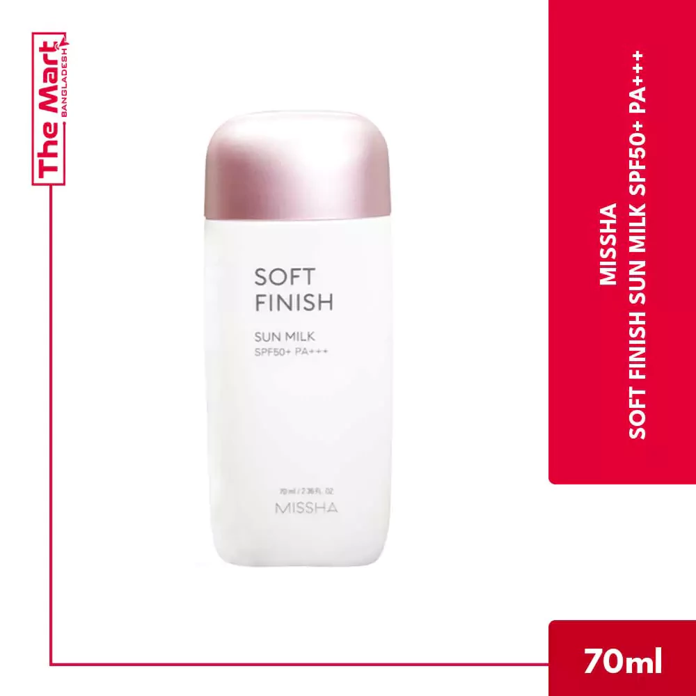 Missha Soft Finish Sun Milk SPF50+/ PA+++ (70ML)