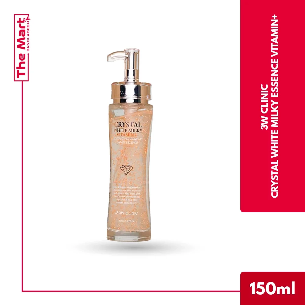 3W Clinic Vitamin+ Crystal White Milky Essence Best Serum for