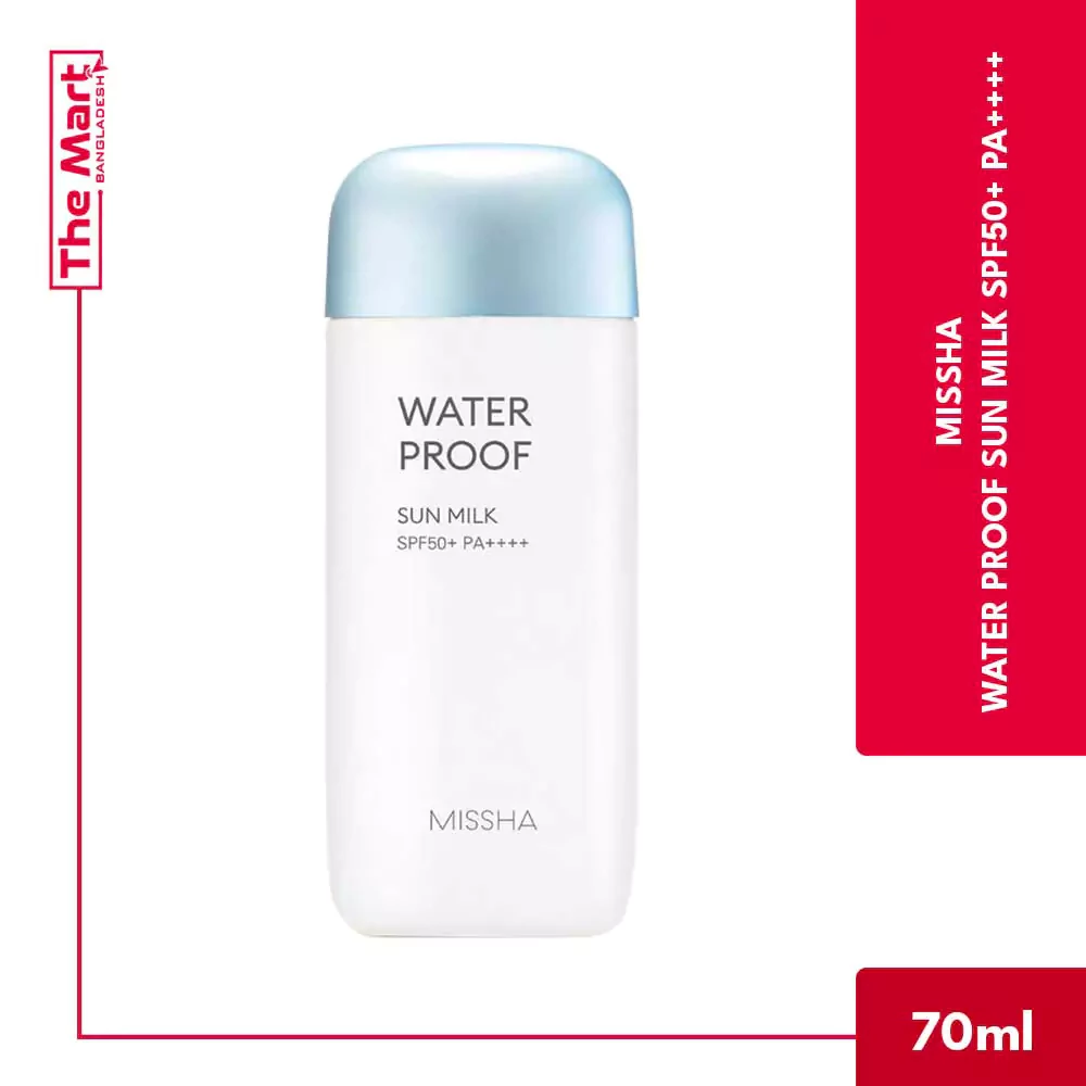 missha waterproof sun milk