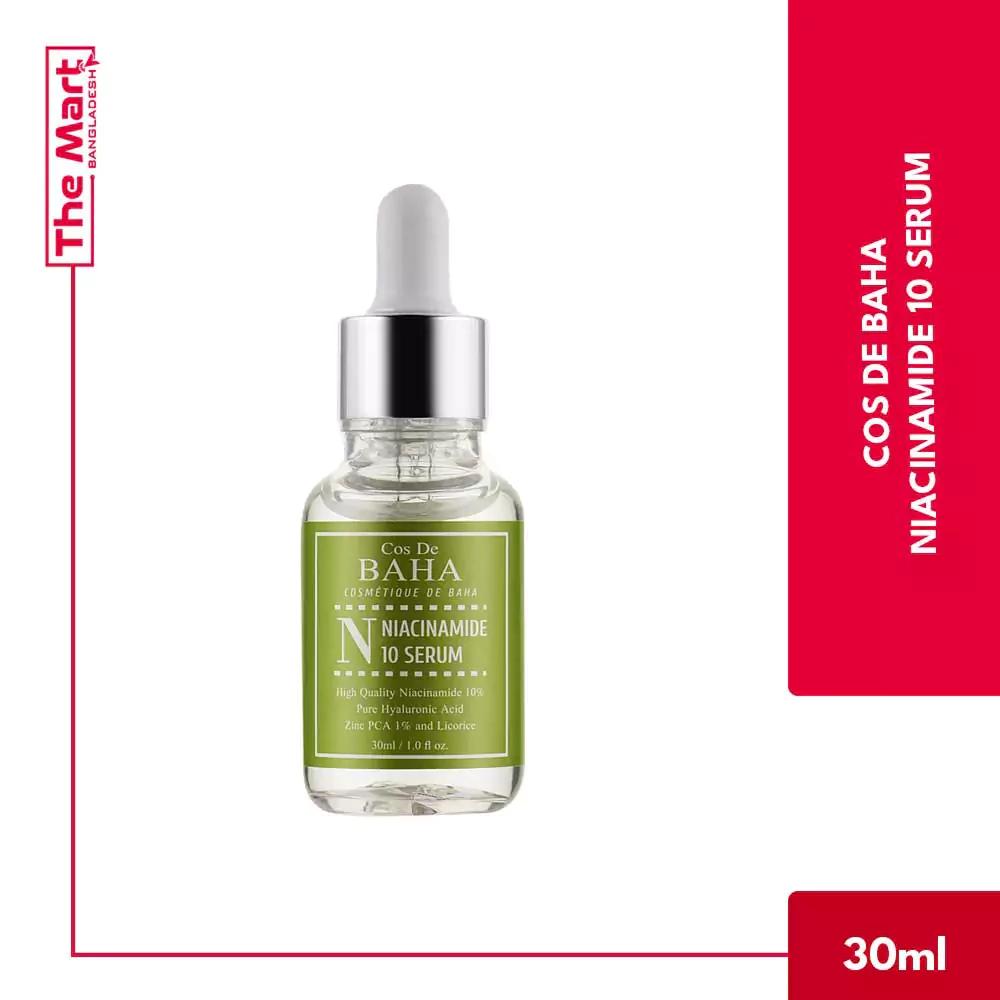 Cos De Baha 10% Niacinamide + Zinc PAC 1% Serum 30ml