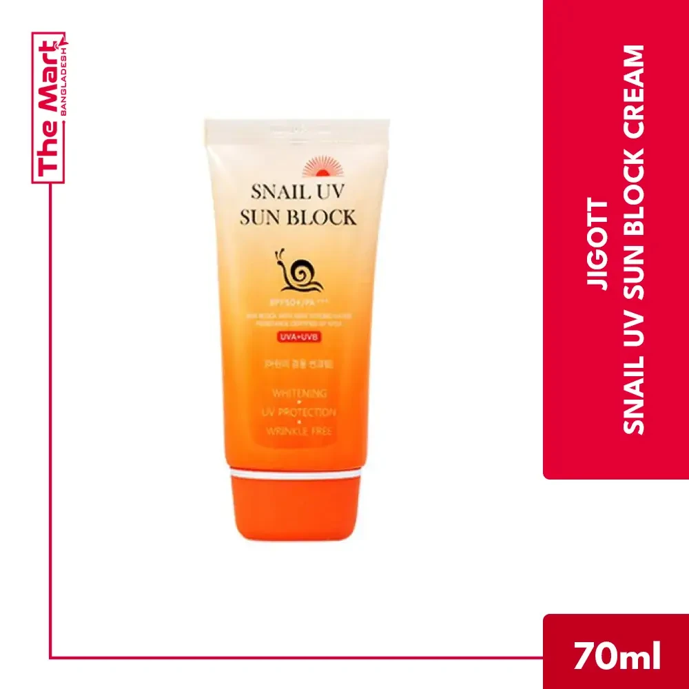 Jigott Snail UV Sun Block SPF 50+ PA+++ 70ml